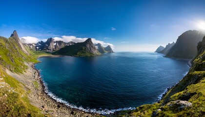 Panorama Of The Sea And Mountains