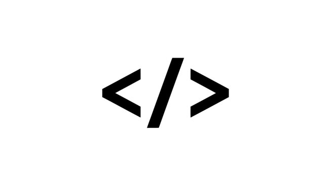 Code Symbol or Coding Sign.