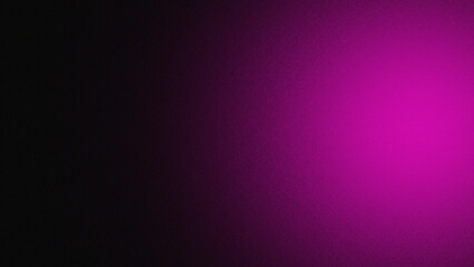 Obraz premium Vibrant magenta color gradient background fading to deep black with a subtle grain texture overlay for digital design
