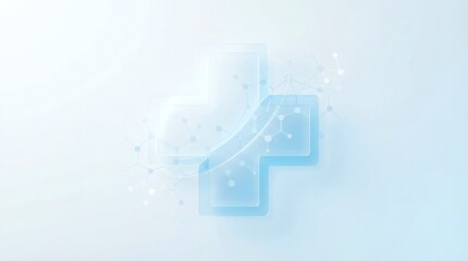 Fototapeta premium Health and Medical Healthcare Digital Technology Connection Abstract Background Illustration