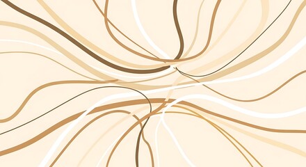 Brown lines on beige background.