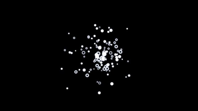 Floating soap bubbles animation, bubble motion effect. liquid bubble overlay. bubbles burst animation, bubbles pop, loopable 3d animation of a bubbles with alpha channel 4k
