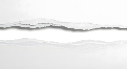Torn White Paper Edge Texture Background