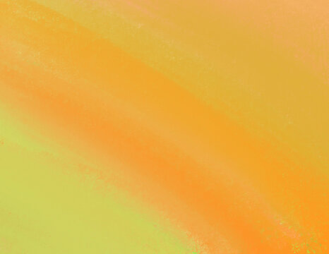 Bright orange and yellow diagonal gradient background. Grainy crayon texture