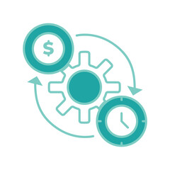 Obraz premium Optimizing finance and economy Efficient time and money management process