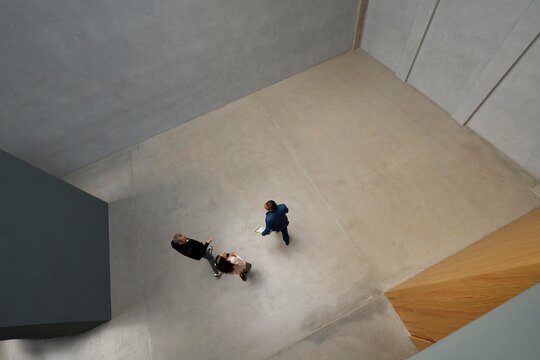 Business meeting in modern real estate space in Germany