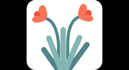 Fototapeta premium Beautiful flowers blooming in the garden, a serene illustration of nature's beauty from a close-up viewpoint