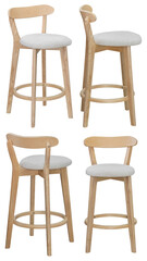 Bar stool. Interior element. Isolated from the background. From different angles