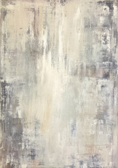 Fototapeta premium Abstract Expressionist Oil Painting Background with Textured Brushstrokes in Neutral Tones