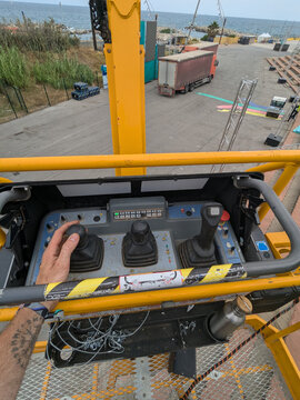 Aerial lift operator view
