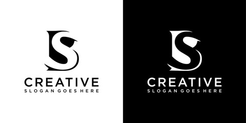 BS or SB initial letter logo design vector © Kurniawan