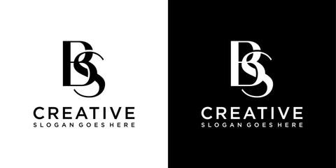 BS or SB initial letter logo design vector © Kurniawan