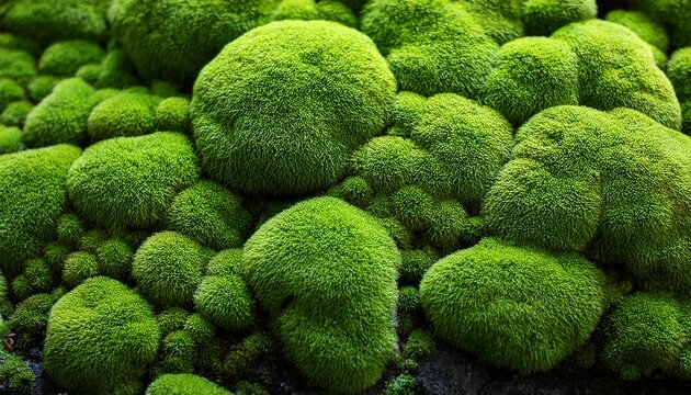 Green Moss On A Rock Texture Background High Resolution Image Of Green Moss Bryophyta