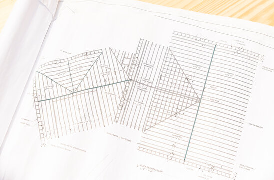 Construction Blueprint framing Plan 