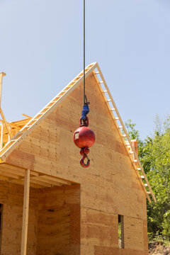 Home Construction Site nobody crane hook 