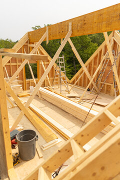 New home construction framing 