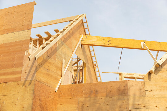 Construction Site frame of home 