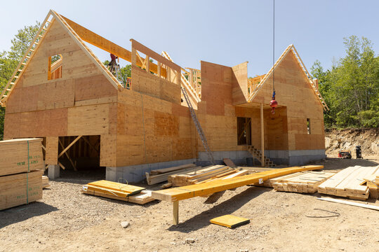 Home Construction Site nobody