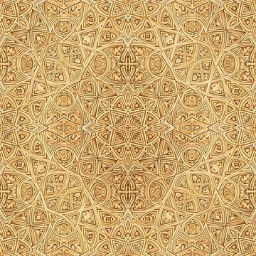 Vintage seamless floral damask pattern vector with antique ornament texture for elegant wallpaper and textile fabric design