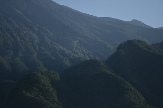 Wonderful Merapi Mountain in a clear Morning