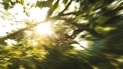 Archer releasing an arrow during competition with dynamic motion blur and soft afternoon sunlight