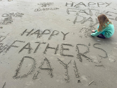 Father's Day Message sand  UGC 