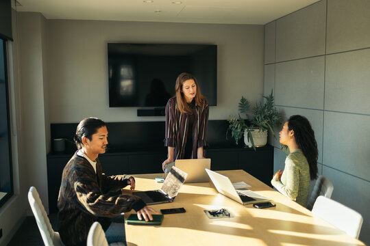 Colleagues In A Coworking Workplace