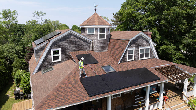 House Solar Panel Installation 