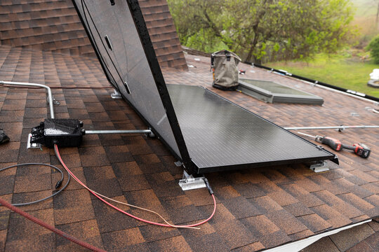 House Solar Panel  Installation nobody
