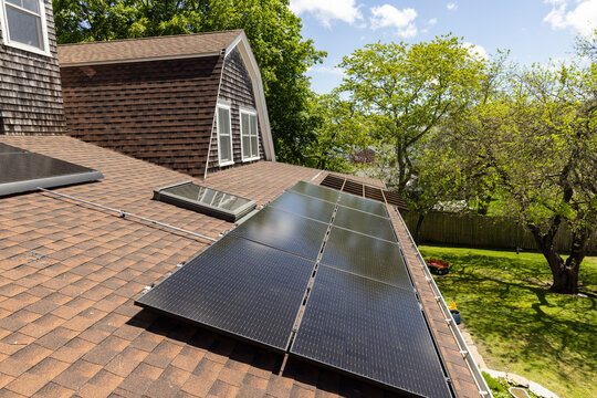 Solar Panel array Home roof 
