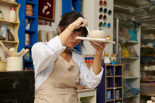 Ceramist pottery studio