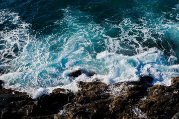 Obraz premium Fuerteventura, Islas Canarias, Crashing waves