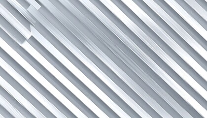 Obraz premium Abstract diagonal lines of metallic gray creating a repetitive pattern with highlights and shadows