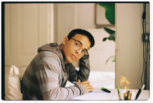 Student Desk Portrait 