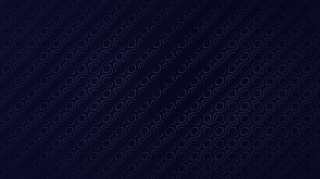 Pattern grid of elegant design shapes on dark background with repeating minimalistic slow color and brightness animation.
