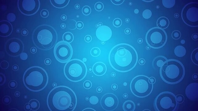 Abstract Blue Circle Pattern 
