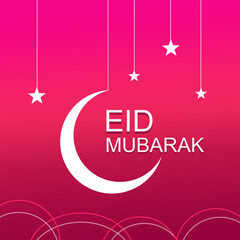 Eid mubarak greeting card