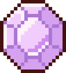 Fototapeta premium Cute girlish pixel icon