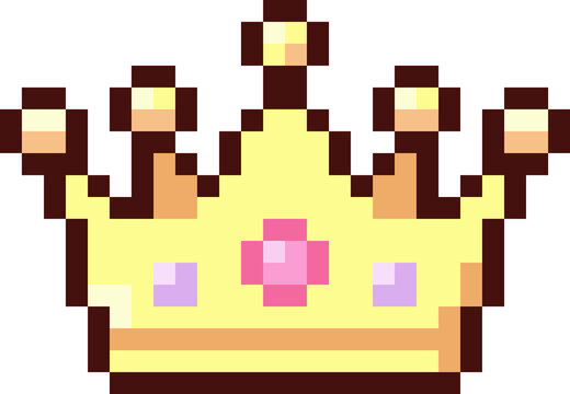 Cute girlish pixel icon