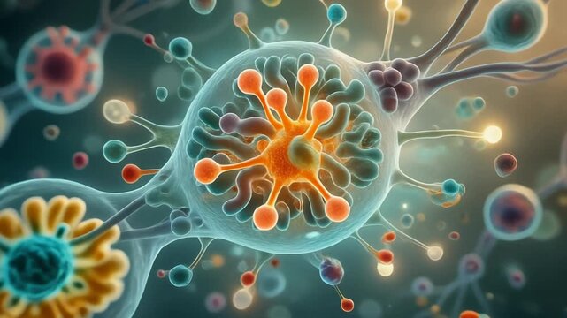 Cinematic Visualization of Ghrelin Hormone Regulating Digestive System Processes