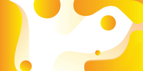 Fototapeta premium yellow fluid background for banner poster presentation web brochure cover wallpaper etc. vector illustration