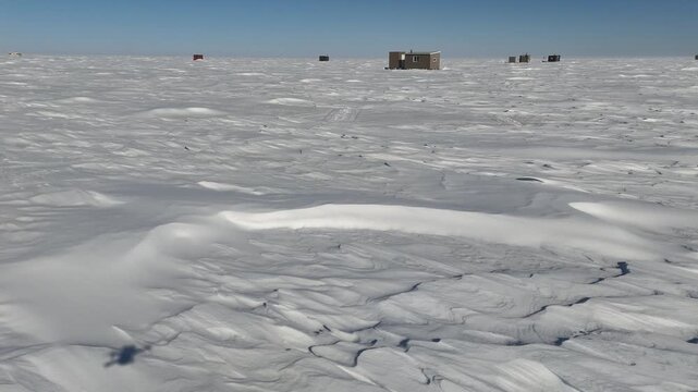 Lake Manitoba Frozen at Delta Beach