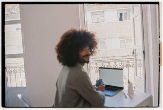 Man Working From Home