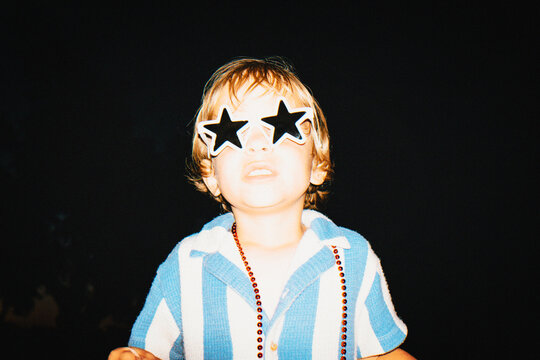 Child In 4th Of July Gear