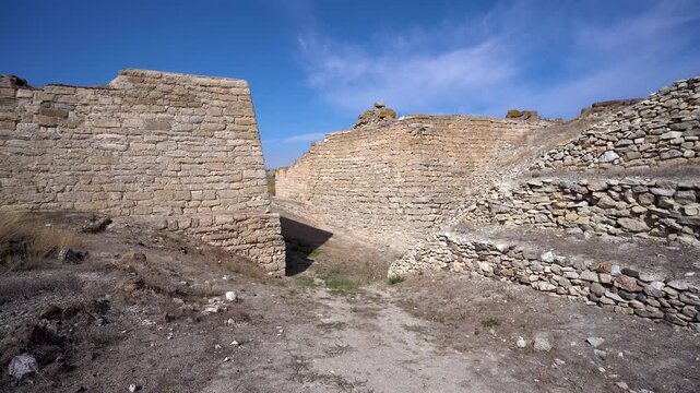 Ruins in the ancient city of Gordion, Ankara