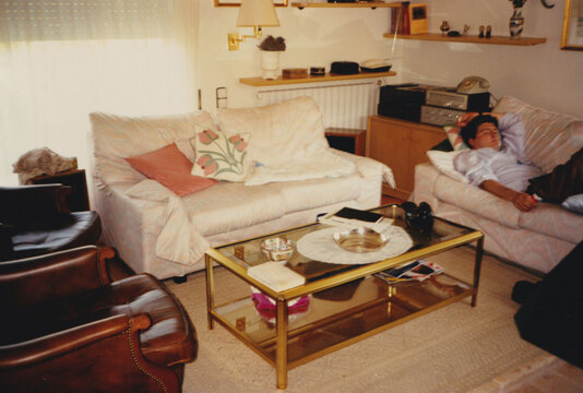 Man Resting on Couch