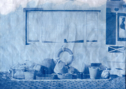 Cyanotype o promenade in Lanzarote