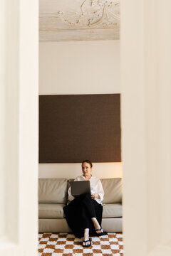 Relaxed Professional with Ample Copy Space
