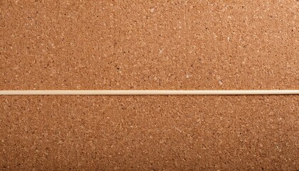 Fototapeta premium Close Up Of A Corkboard Texture With A Horizontal Line