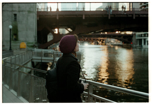 Girl on Chicago River